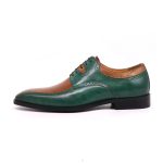 British Brogue Engraved Colorblock Oxfords