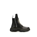 Women's High Top Zipper Martin Boots, Black