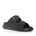 Unisex Low-heeled High Quality Slippers Sandals, Black