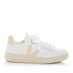 Women's All-Season Sneakers, White and Beige Low-Top