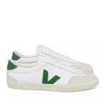 Women's All-Season Sneakers, White and Green Low-Top