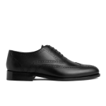 Men’s  Brogue Carved Fashion Lace-Up Leather Shoes, Black