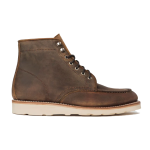 Men's Retro Solid Color Simple Boots, Burnt Copper