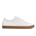 Men’s Lace-up Simple Soft Leather Casual Shoes,White