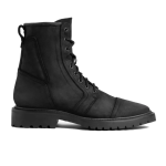 Men's Retro High Top Zippered Martin Boots, Black