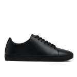 Women's Simple Wear-resistant Lace-up Casual Shoes, Black Vachetta