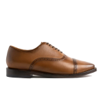 Men's Fashion Carved Men's Lace-up Business Leather Shoes，Toffee