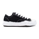 Black thread niche lace-up low-top men's casual shoes