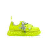 Women's low-top casual shoes thick-soled shoes,Fluorescent Yellow