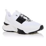 White and black thick sole height increasing men's casual sports shoes