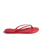 Simple flip-flops flat-soled non-slip sandals，Red Slippers